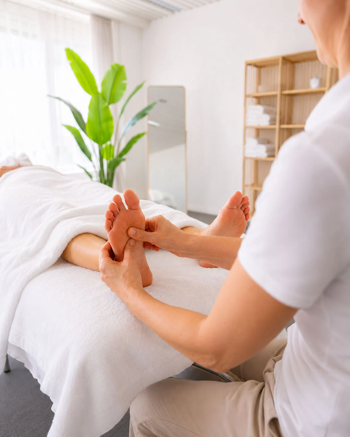 Fussreflexzonenmassage in der Praxis im Schloss Mühlenhof – Angebot für Dottikon